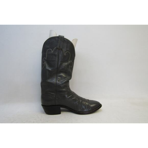 Hondo Mens Size 9.5 D Gray Leather Roper Cowboy Western Boots main image 7
